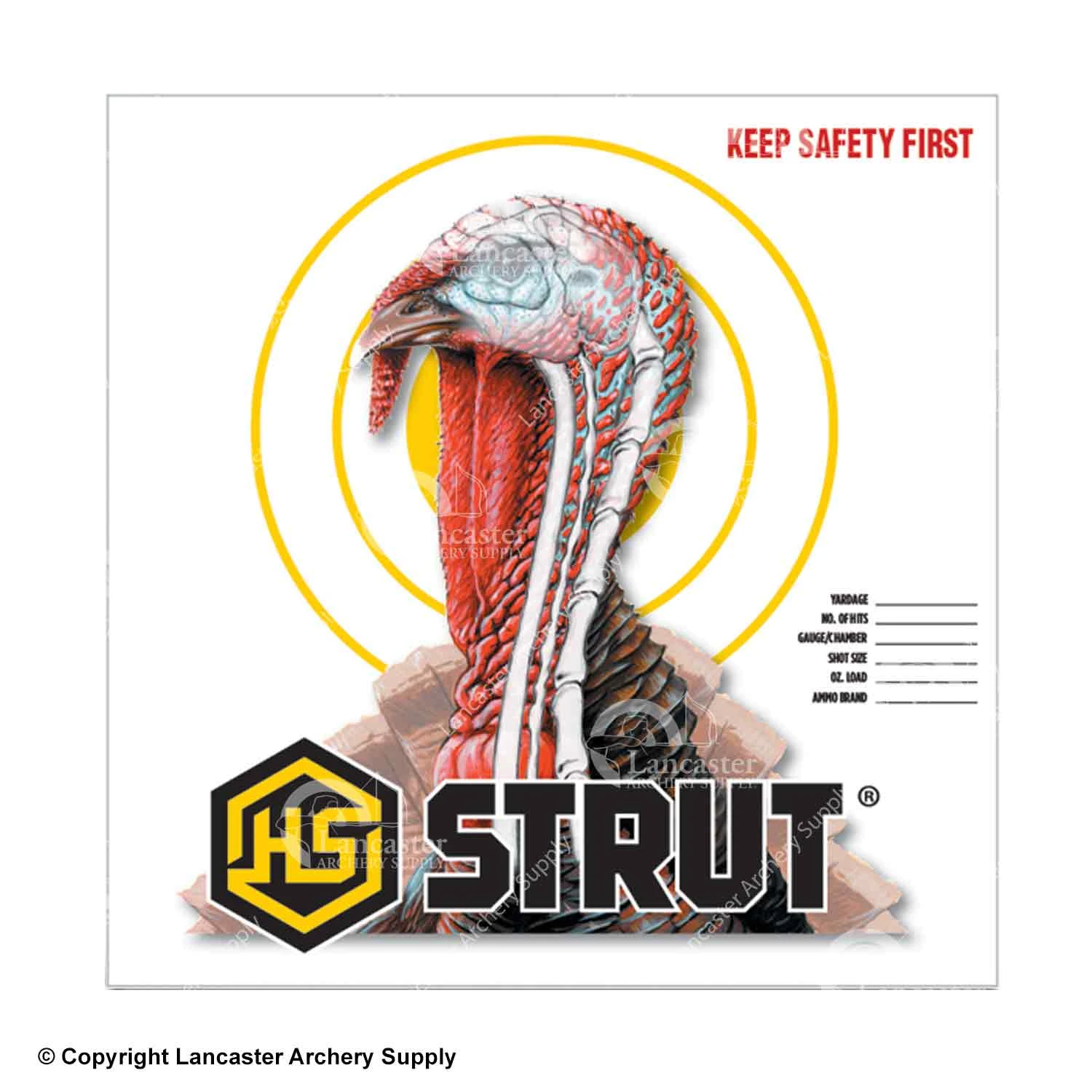 Hunter Specialties Turkey Target Face (12pk)