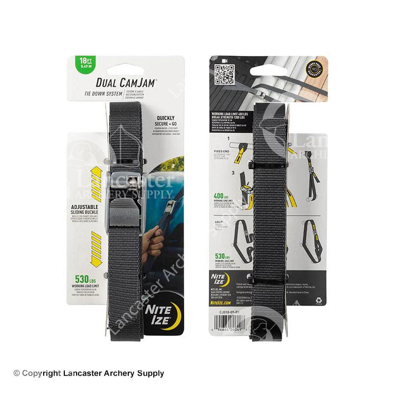 Nite Ize Dual CamJam Tie Down System With 18' Strap - Image 4